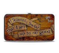 Hinged Wallet Harry Potter I SOLEMNLY SWEAR THAT I AM UP TO NO GOOD Banner Tan/B