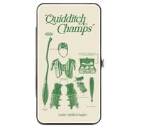 Hinged Wallet - Harry Potter Quidditch Champs Gear And Logos Collag... ACC NUOVO
