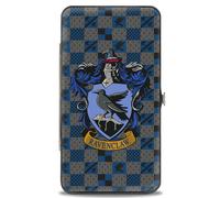 Hinged Wallet Harry Potter RAVENCLAW Crest/Heraldry Checkers Gray/Blues
