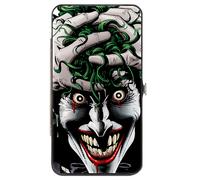 Hinged Wallet Joker The Killing Joke Holding Head Pose + HAHAHA Repeat White/Bla