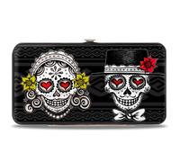 Hinged Wallet Los Novios Black/Gray/White/Multi Color
