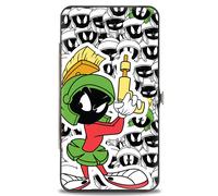 Hinged Wallet Marvin the Martian Ray Gun Pose/Expressions Stacked PORTRAIT White