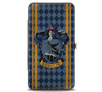 Hinged Wallet RAVENCLAW Crest Stripes/Diamonds Blues/Gold