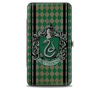 Hinged Wallet SLYTHERIN Crest Stripes/Diamonds Greens/Black