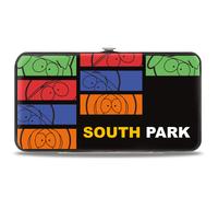 Hinged Wallet SOUTH PARK Boys Sketch Blocks and Pose Monogram Black/Multi Color
