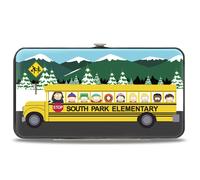Hinged Wallet SOUTH PARK ELEMENTARY School Bus Group Pose Mountain Scene