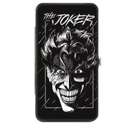 Hinged Wallet THE JOKER Smiling Face Sketch Black/White