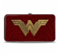 Hinged Wallet Wonder Woman 2017 Icon + Tiara Star Reds/Golds