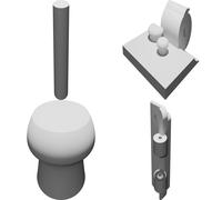 Hinges for Sony PS-2350 Turntable Dust Cover Custom Fit Replacement Parts