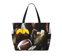 Hingor Borsa da spiaggia con stampa di caramelle dolci alla moda borsa da spiaggia impermeabile borse per le donne, borsa da piscina pieghevole leggera con scomparto umido con cerniera, Mucchio di