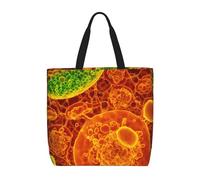 Hingor Cellule eucariotiche aderenti viste attraverso una stampa microscopica Tote Bag per le donne grande borsa da spiaggia riutilizzabile borse della spesa borsa per viaggi shopping