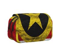 Hingor Fashion Maryland Flag 1 stampa penna matita doppio strato cerniera matita astuccio sacchetto, trasparente trucco colore sacchetto cosmetico borsa multiuso cancelleria borsa