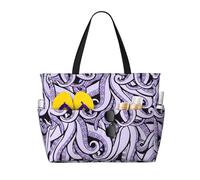 Hingor Fashion Stars Eastern Stars Borsa da spiaggia impermeabile borsa da spiaggia borse per le donne, leggera borsa da piscina pieghevole con cerniera scomparto bagnato, Ispirato alla strega del