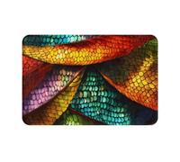 Hingor Zerbino in microfibra altamente assorbente con stampa con motivo magico e tappeto per animali domestici (60 x 40 cm), antiscivolo, spesso, lavabile, tappetino morbido per cucina e bagno