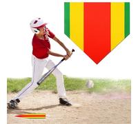 HINGTAI 1 Tappetino da Allenamento per casa Base, Tappetino da Baseball per Softball e Battuta, Antiscivolo, colorato, per esercitarsi a lanciare e Colpire, può Essere utilizzato Sia all'Interno Che