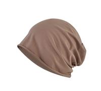 HINGTAT Beanie Cappelli per uomo Tessuto di cotone di qualità Elasticità-Soft Leggero Running Slouchy Beanie Cappelli Chemo Cap, Marrone 1., Taglia unica