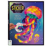 Hinkler - Caleidoscopio Sticker Mosaici - Neon Ocean - Pittura da Sticker - Mosaico Sticker Libro per Adulti - Creatura Oceano Sticker Art