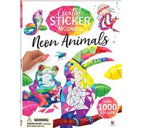 Hinkler Creative Sticker Mosaics Neon Animals