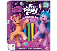 Hinkler Kaleidoscope My Little Pony Colouring Kit - Includes 5 Neon Markers, Over 50 Neon Stickers, and 32 Colouring Pages - Eco-Friendly Packaging - Creative Fun for Children