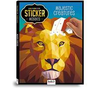 Hinkler Kaleidoscope Sticker Mosaic Majestic Creatures | Mosaic Sticker Book for Adults | Colour by Stickers | Sticker by Numbers | Sticker Art | Animal Craft