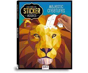 Hinkler Kaleidoscope Sticker Mosaic Majestic Creatures | Mosaic Sticker Book for Adults | Colour by Stickers | Sticker by Numbers | Sticker Art | Animal Craft