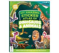 Hinkler Pty Ltd Incredible Sticker Atlas Dinosaurs and Animals (Tascabile)