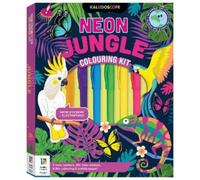 Hinkler Pty Ltd Kaleidoscope Colouring Kit Neon Jungle (Mixed Media Product)