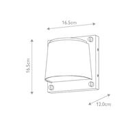 HINKLEY Applique da esterno Scout, bianca, plastica, IP44, 17 cm, GU10 HINKLEY