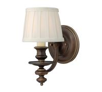 HINKLEY Applique LED Dunhill con paralume di tessuto HINKLEY