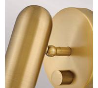 HINKLEY Faretto LED da parete Dax con dimmer, ottone HINKLEY