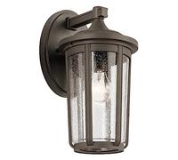 Quintiesse Fairfield lampada da parete per esterni 1x60 W trasparente-marrone QN-FAIRFIELD-L-OZ