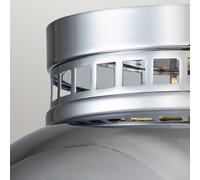 HINKLEY Plafoniera Amelia look anticato cromo lucido HINKLEY