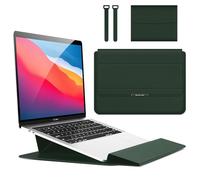 Hinnwer 11 11,6 12 Pollici Custodie per PC Portatile Borsa con Funzione Stand per Ipad Pro 12.9 MacBook Air M1 2020/Surface/Acer/Asus/Dell/Fujitsu/Lenovo/HP/Samsung/Sony Verde