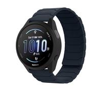 Hinnwer 20mm Cinturino Compatibile con Garmin Forerunner 570 42mm/Garmin Vivoactive 6/Forerunner 165/Vivoactive 5/vívomove Trend, Cinturini Magnetico Silicone Sportiva per Venu 2 Plus Blu Notte