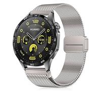 Hinnwer 22mm Cinturino in Metallo per Huawei Watch GT 6 46mm/GT 6 Pro 46mm/5/GT5 Pro/GT5/4/GT4/GT3 46mm/Huawei Watch Ultimate 2/4 Pro 48mm Acciaio Inossidabile Magnetico Cinturini Luce Stellare