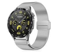 Hinnwer 22mm Cinturino in Metallo per Huawei Watch GT 6 46mm/GT 6 Pro 46mm/5/GT5 Pro/GT5/4/GT4/GT3 46mm/Huawei Watch Ultimate 2/4 Pro 48mm Acciaio Inossidabile Magnetico Cinturini Argento