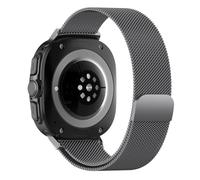 Hinnwer Cinturino per Samsung Galaxy Watch Ultra 47mm 2025/2024, Un clic Acciaio Inossidabile Chiusura Magnetico Metallo Cinturini per Maglia Milanese per Samsung Galaxy Watch 8/7 Ultra Grigio