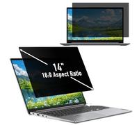 Hinnwer Filtro Schermo Privacy 14 Pollici per 16:9 Laptop, Anti Luce Blu, Anti-Spia, Filtro Privacy Monitor 14 Pollici per HP/dell/Acer/Lenovo/Thinkpad/Samsung/ASUS/Sony