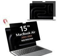 Hinnwer Filtro Schermo Privacy per MacBook Air 15 Pollici 2023-2025 (M4/M3/M2), Rimovibile, Anti Luce Blu, Anti-Spia, Filtro Privacy Magnetico Ultrathin per Computer Portatili per MacBook Air 15”