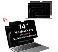 Hinnwer Filtro Schermo Privacy per MacBook PRO 14 Pollici 2021-2024 (M4/M3/M2/M1), Rimovibile, Anti Luce Blu, Anti-Spia, Filtro Privacy Magnetico Ultrathin per Computer Portatili per MacBook PRO 14”