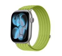 Hinnwer Nylon Cinturino Compatibile con Apple Watch 46mm 42mm 44mm 45mm 49mm, Trail Loop Sportivo Regolabile Cinturini per iWatch Ultra 3 2 1 SE 3 2 1 Series 11 10 9 8 7 6 5 4 3 2 1 (Verde)