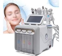 HINOPY 6 in 1 acqua idrogeno ossigeno bellezza, idrodermoabrasione professionale H2-O2 Small Bubble Jet Skin Scrubbing Machine Hydroxy Cura della pelle del viso Attrezzatura idrodermoabrasione