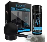 Hinourisha Hair Fiber Marrone Scuro, Polverina Volumizzante per Capelli, Fibre Capelli con Ugello, Polvere per Capelli Cheratina per Capelli Fibre per il Diradamento dei Capelli per Capelli Uomo