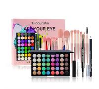 Hinourisha Set di Trucchi, Tutto in Uno Trucchi Set per Occhi, 40 Colori Palette di Ombretti con Mascara Matita per Eyeliner Sopracciglia Pennelli, Set Regalo Trucco Occhi Completo,MakeUp Regalo Set#2