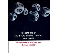 Hinrich Schütze Christop Foundations of Statistical Natural Language (Tascabile)