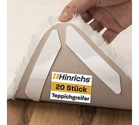 Hinrichs 20x Sottotappeto Antiscivolo Tappeti - Antiscivolo per Tappeti - Ferma Tappeto Antscivolo per Parquet, Laminato, Piastrelle, PVC, Sughero e Vinile - antiscivolo Tappeto Adesivo per Pavimenti