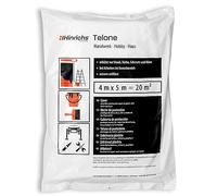 Hinrichs Telo Copritutto 4mx5m - Teli per Imbiancare - Teli Plastica per Coprire - Totale 20 m² Telo Plastica - Telo Imbianchino Copritutto - Telo Copri Tutto - Telo Pittura - Qualità LDPE