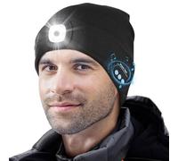 Hinshark Cappello Bluetooth Uomo Donna Invernale con LED, Idee Regalo Uomo Natale Regali Natale Originali, Regali per papà, Regali Secret Santa