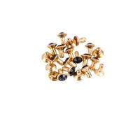 HINTRMENT 100 Pezzi Borchie Rivetto Strass 6mm Nero in Metallo per Gioielli e Abbigliamento DIY Fai da Te Handmade Making Accessori Decorativi