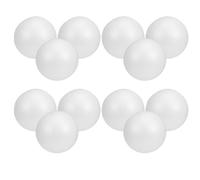 HINTRMENT 12 Palline di Schiuma Bianche da 4 Pollici, Superficie Liscia e Facile da Maneggiare, per Progetti Artistici e Scolastici, Confezione da 12 Pezzi